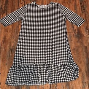 Gingham patterned dress